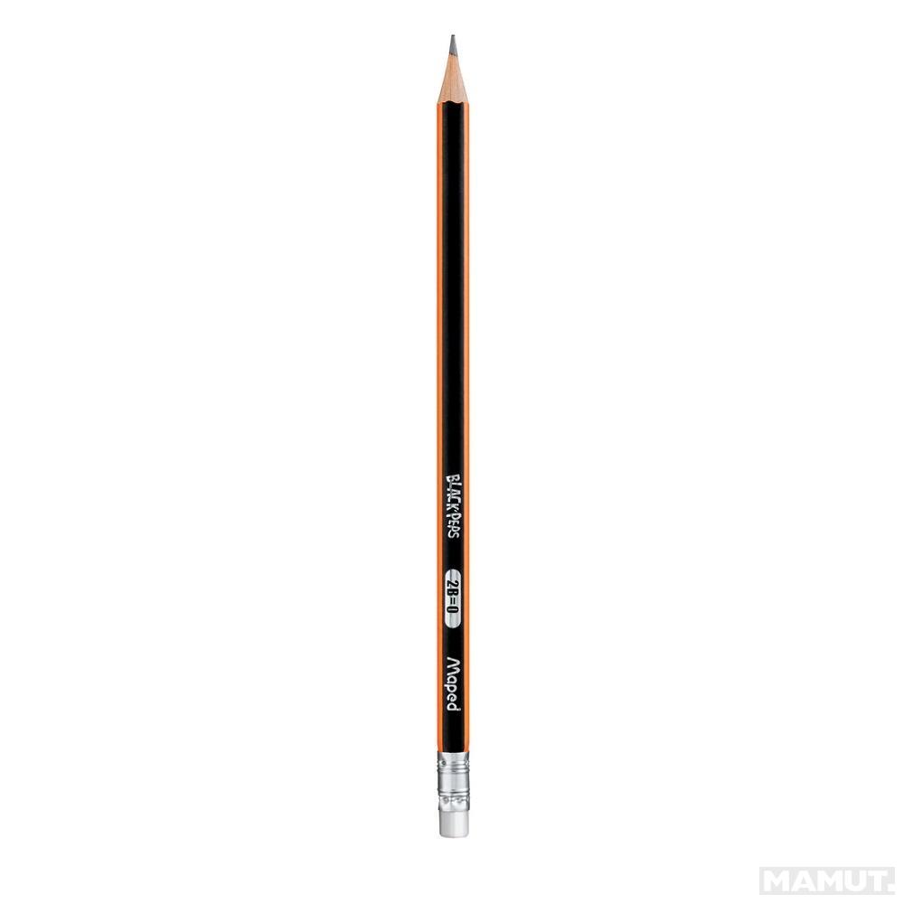 Grafitna olovka sa gumicom MAPED BLACK PEPS 2B 
