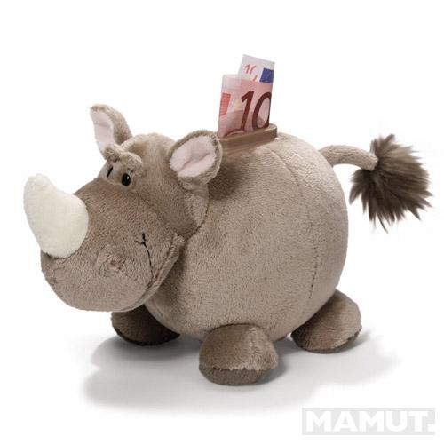 MONEY BANK RHINO PLUSH FIGURINE SHAPE 