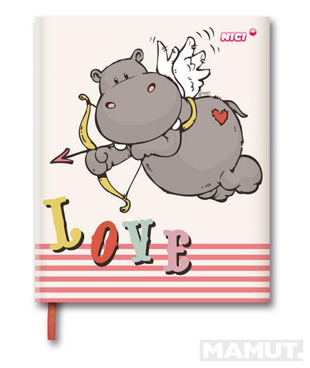 DIARY HIPPO CREAM 16X18CM 