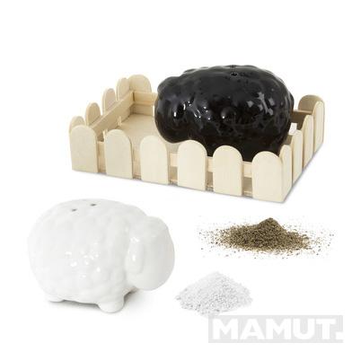 SALT AND PEPPER SET BLACK AND WHITE 