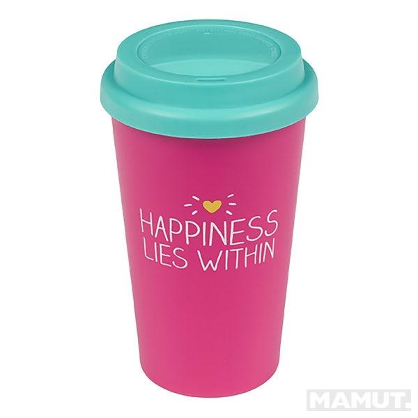 Putna šolja HAPPINESS 