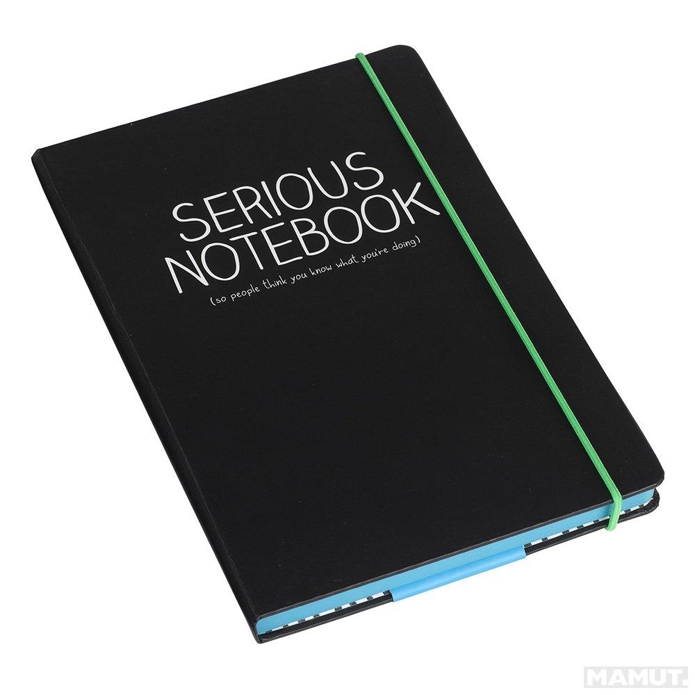 A5 SERIOUS NOTEBOOK BLACK 