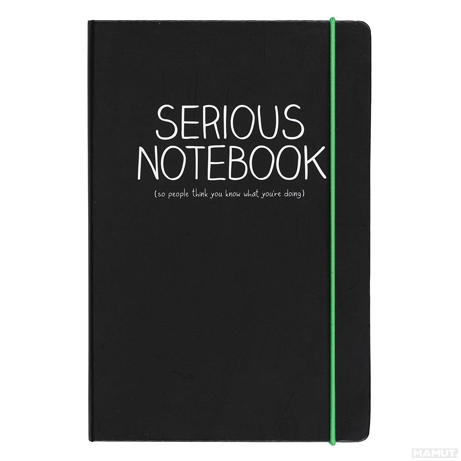 A5 SERIOUS NOTEBOOK BLACK 