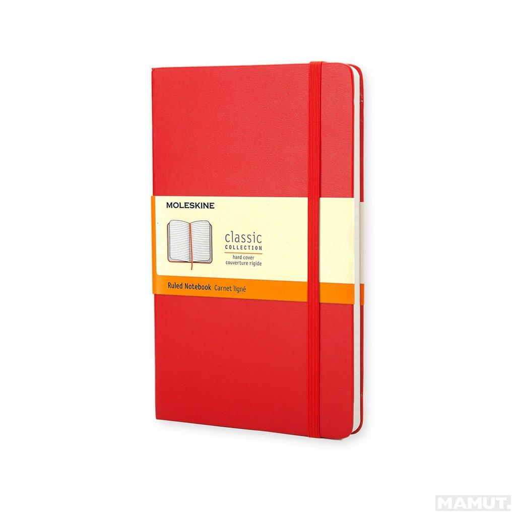 Notes MOLESKINE RULED RED 9x14 cm 