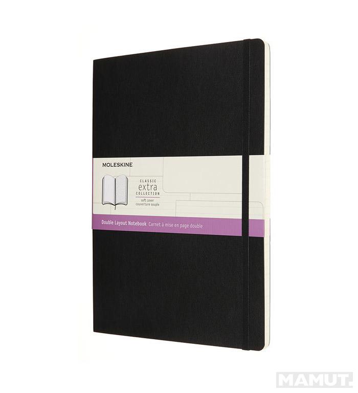 Notes MOLESKINE RULED SOFT BLACK 19x25 cm 