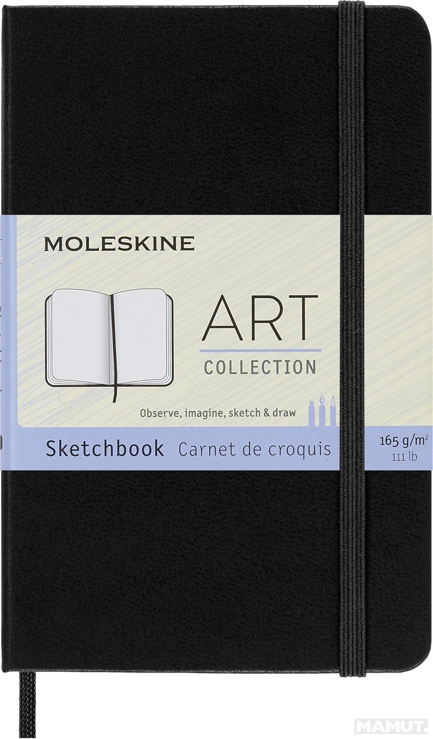 Notes ART MOLESKINE Sketchbook džepni, crni 