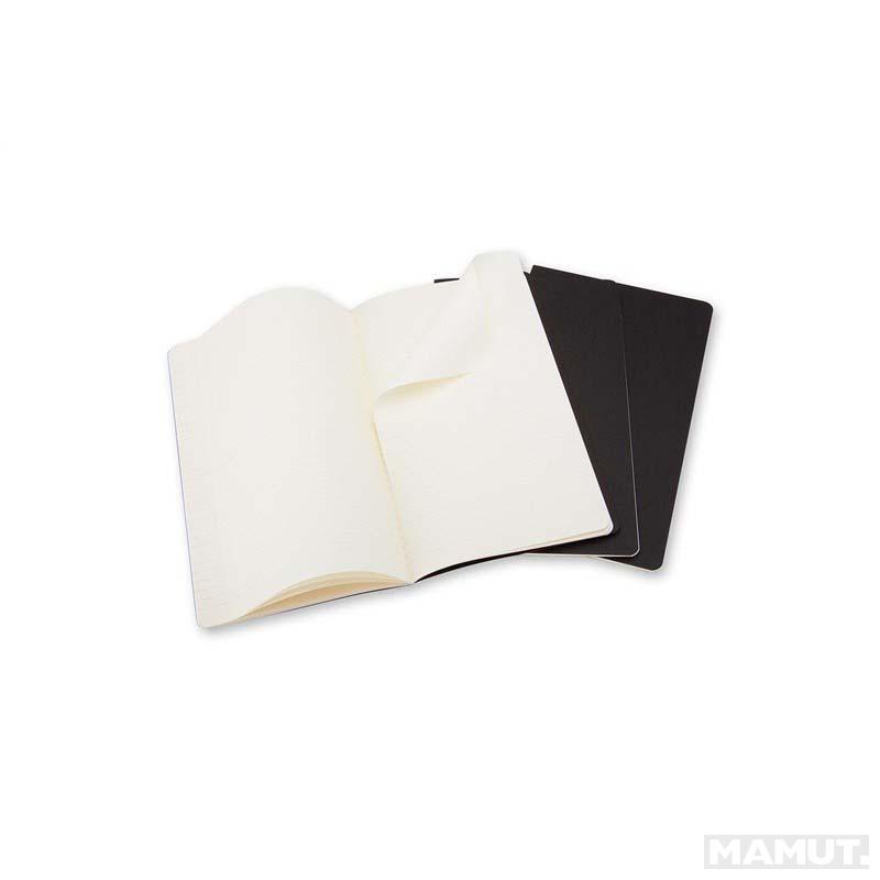 Notes A5 MOLESKINE Set od 3, crni 