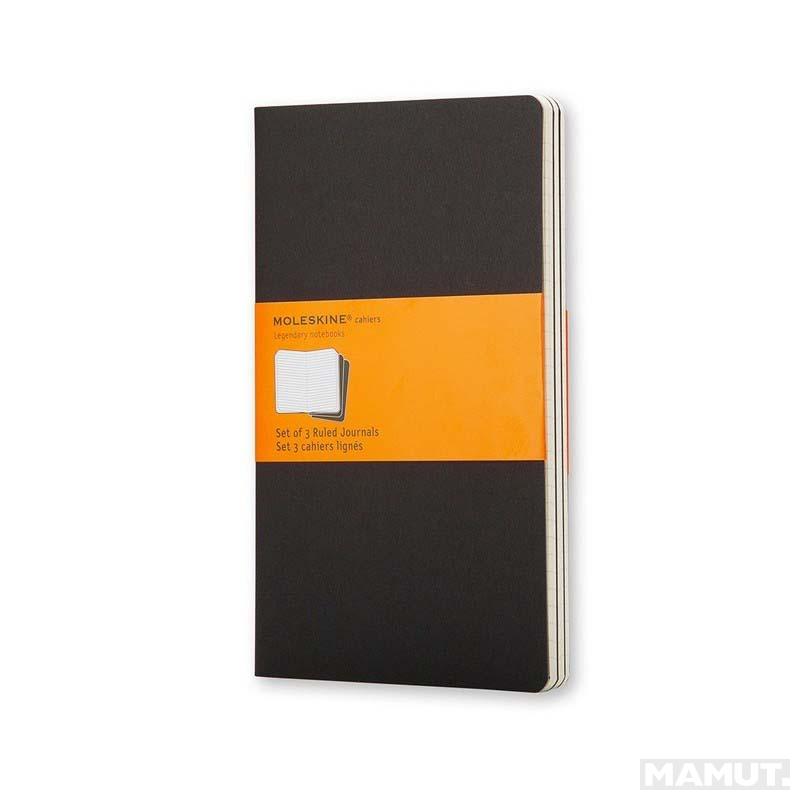 Notes A5 MOLESKINE Set od 3, crni 