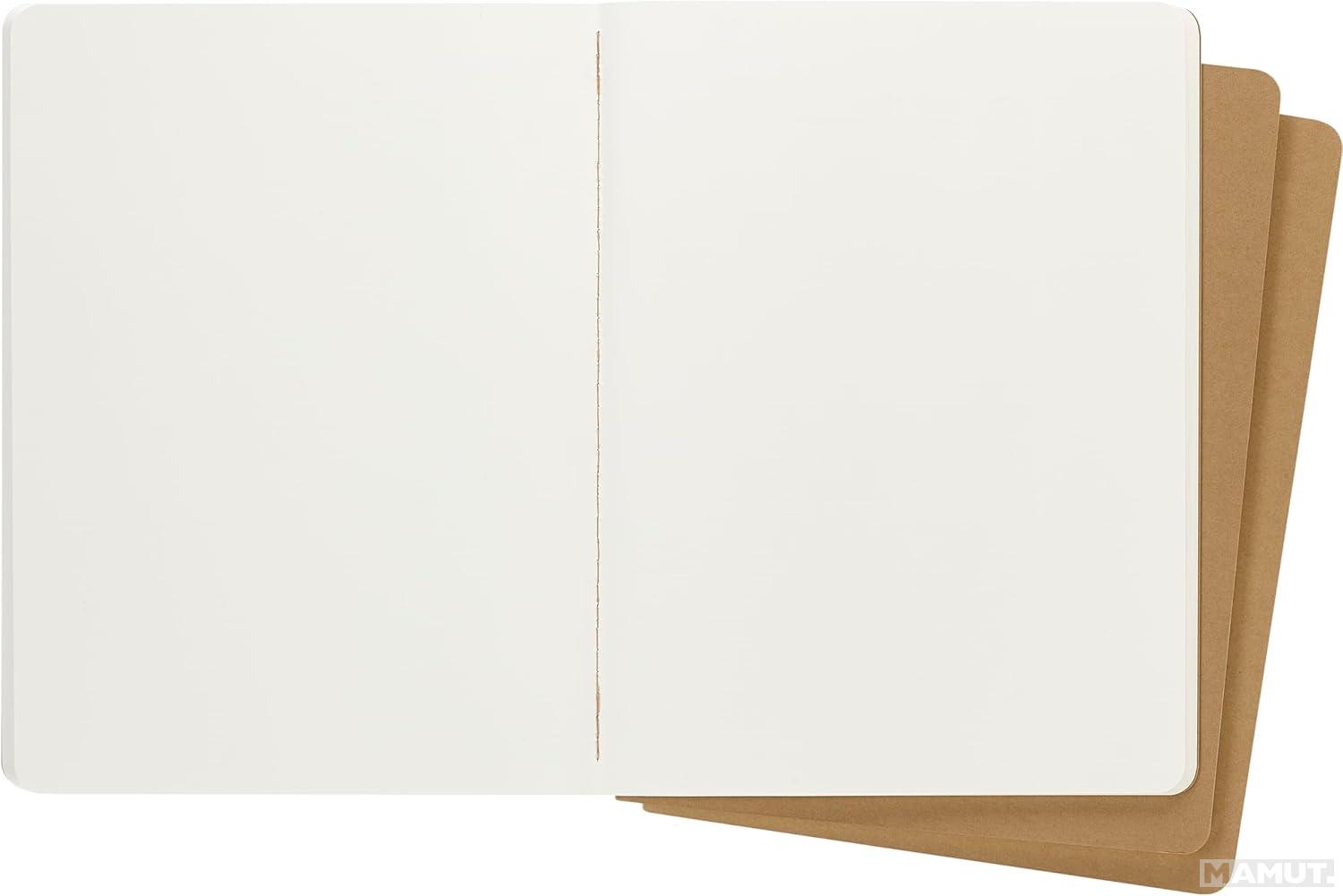 Set od 3 notesa 19x25cm MOLESKINE BROWN - prazni listovi 