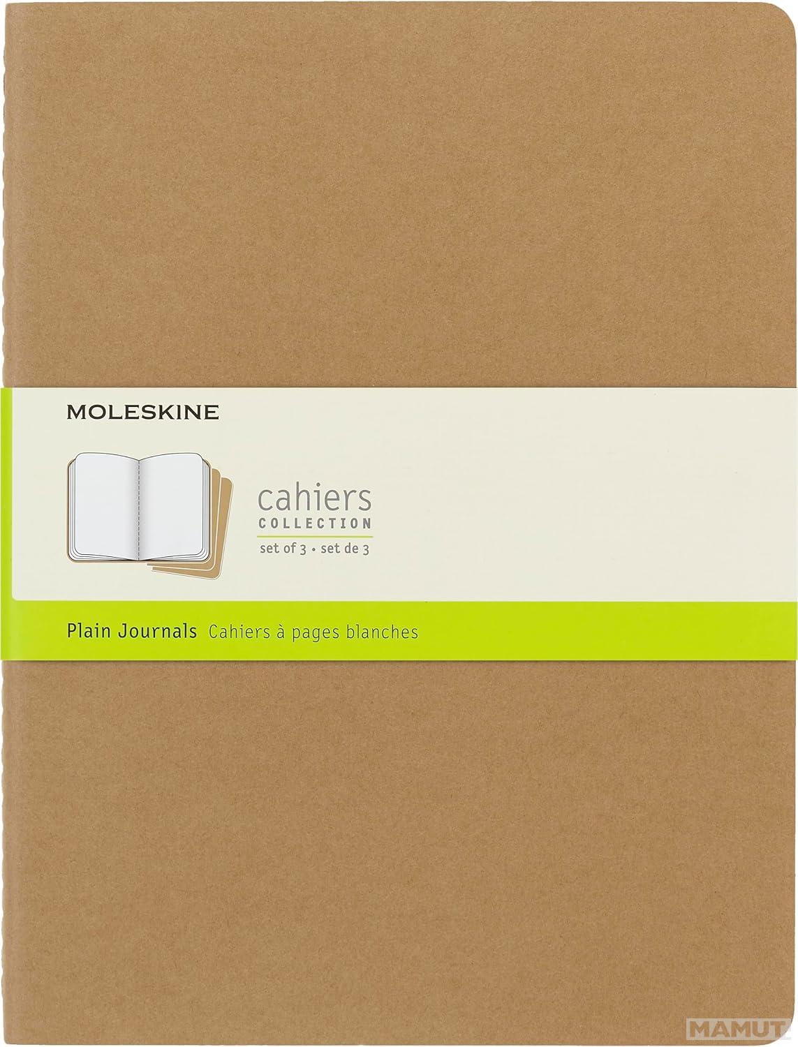 Set od 3 notesa 19x25cm MOLESKINE BROWN - prazni listovi 