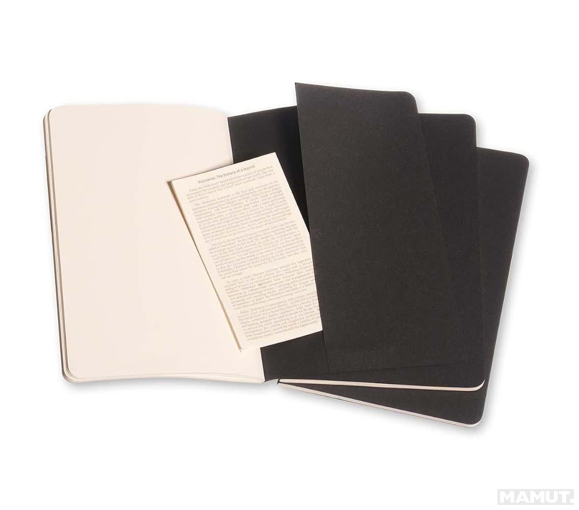 Set A5 notesa MOLESKINE BLACK - prazni listovi 