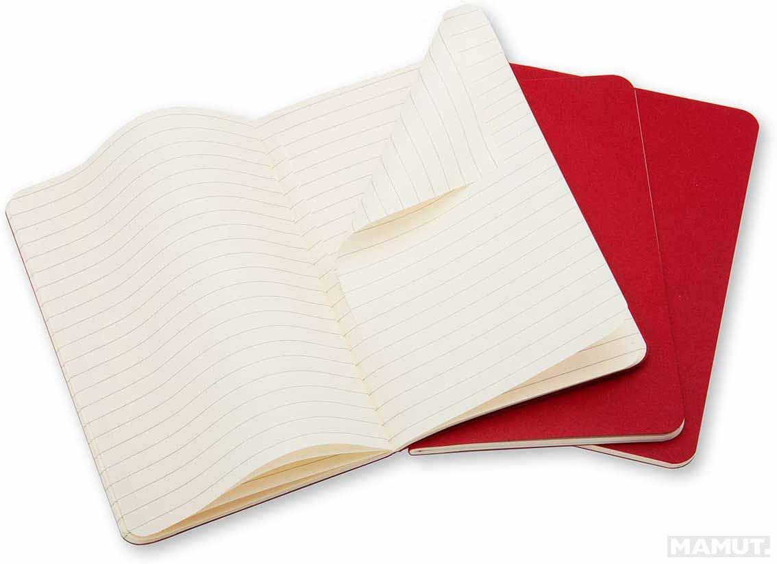 Notes MOLESKINE Set od 3, crveni 