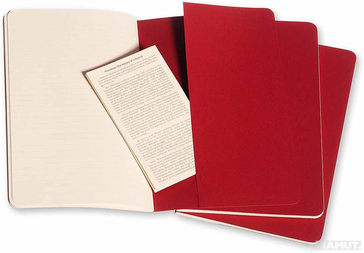 Notes MOLESKINE Set od 3, crveni 