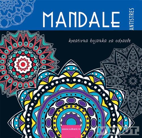 MANDALE Kreativna bojanka za odrasle PLAVA 