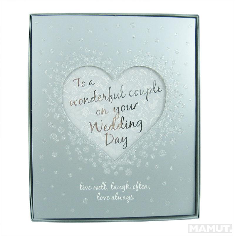 Čestitka za venčanje u ukrasnoj kutiji EVERYDAY WEDDING 25x20 cm 