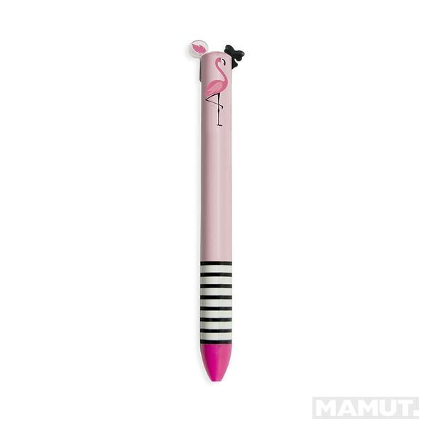 Hemijska CLICK&CLACK TWO COLOR PEN-BLACK&PINK 0.7MM MISS FLAMINGO 