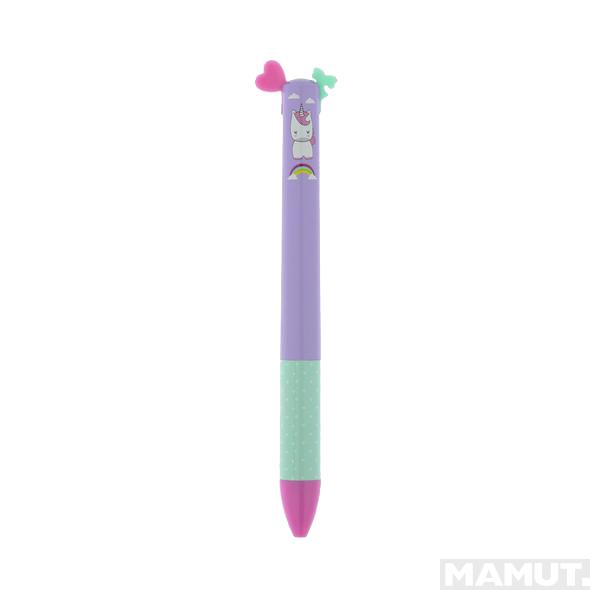 Hemijska CLICK&CLACK TWO COLOR PEN-LIGHT BLUE&PINK 0.7MM 