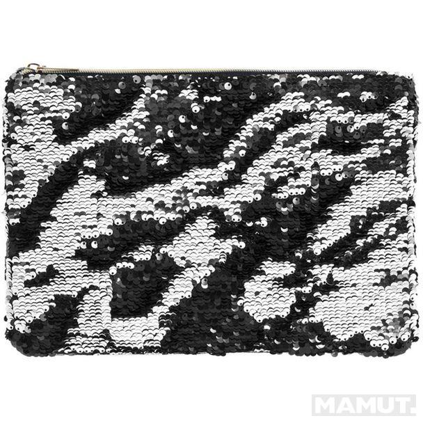 Neseser SEQUIN CLUTCH SILVER & BLACK 