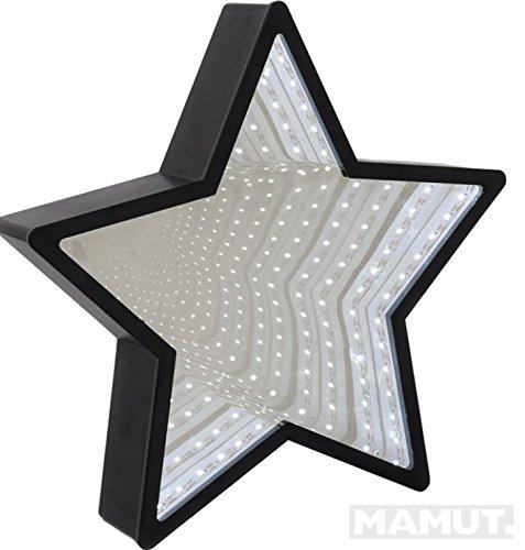Ogledalo INFINITY MIRROR STAR BLK LED 