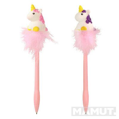 Hemijska olovka PLASTIC PEN WITH LIGHT UNICORN POM POM 