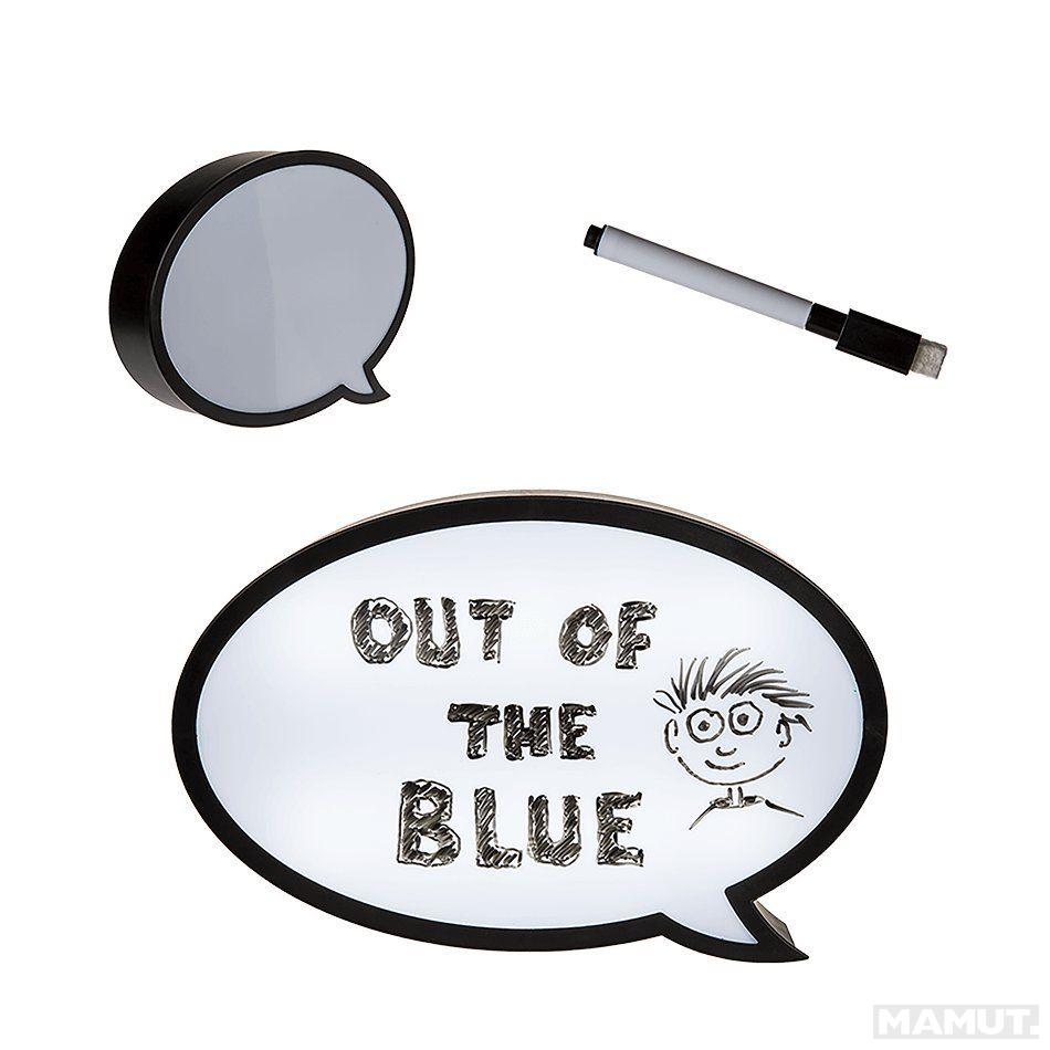 LED Balon ILLUMINATED PLASTIC SPEECH BUBBLE WITH PEN 