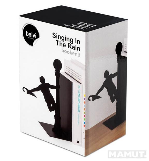 Držač za knjige BOOKEND SINGING IN THE RAIN black 