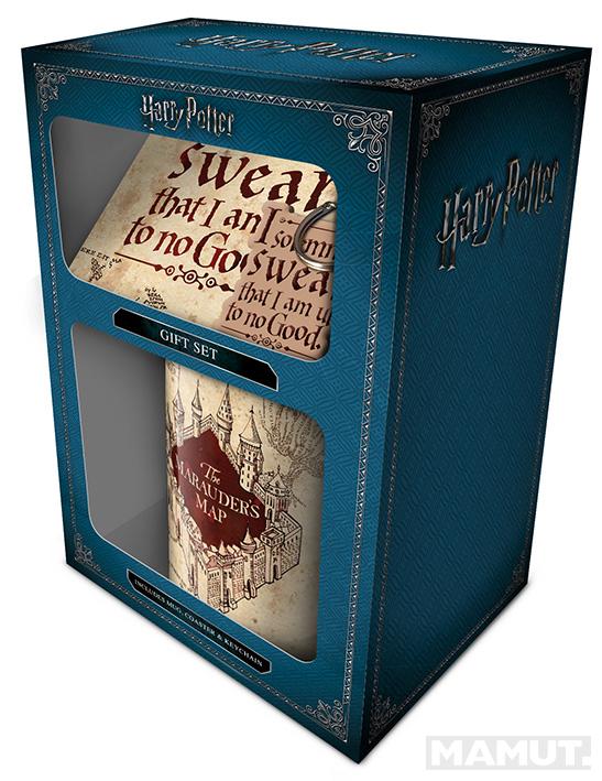 Set (šolja, podmetač i privezak) HARRY POTTER Marauders Map 