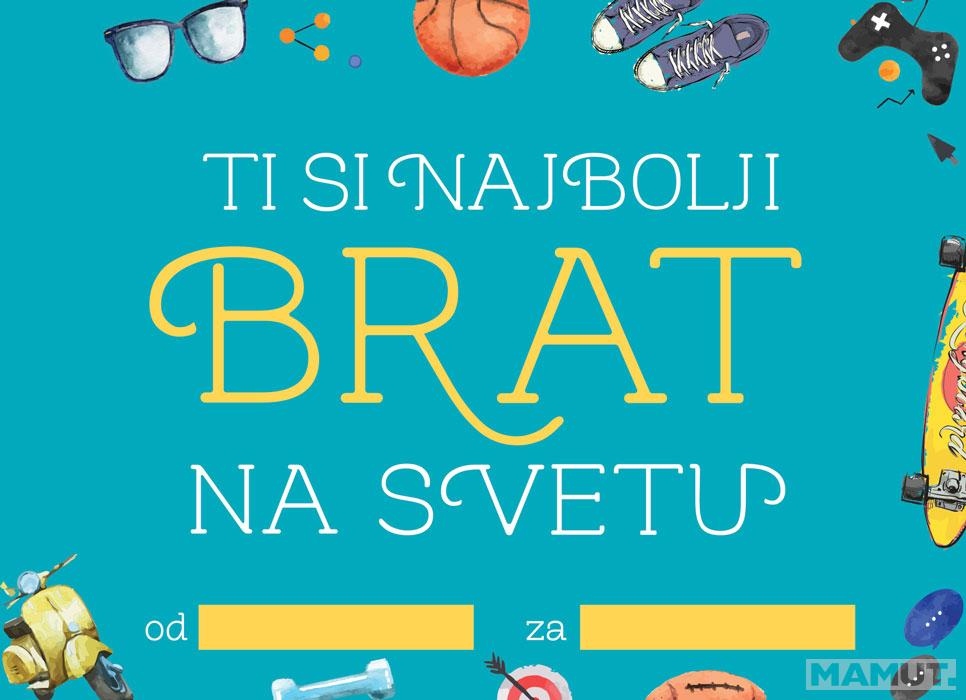 Popuni i pokloni TI SI NAJBOLJI BRAT NA SVETU 