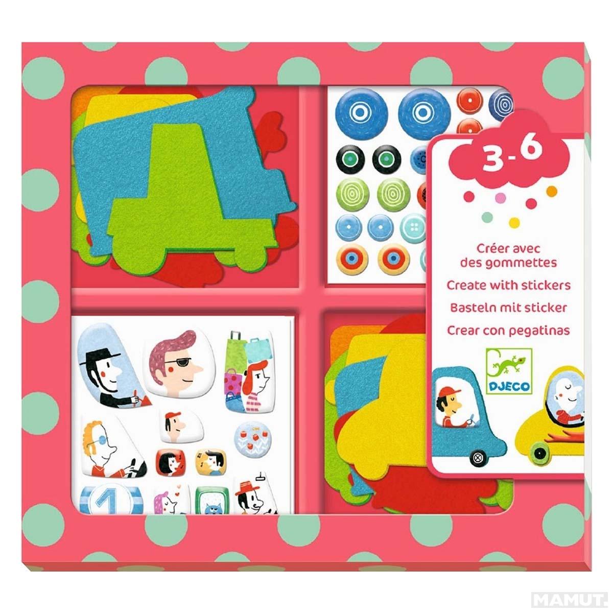 Kreativni Set STICKERS I LOVE CARS 