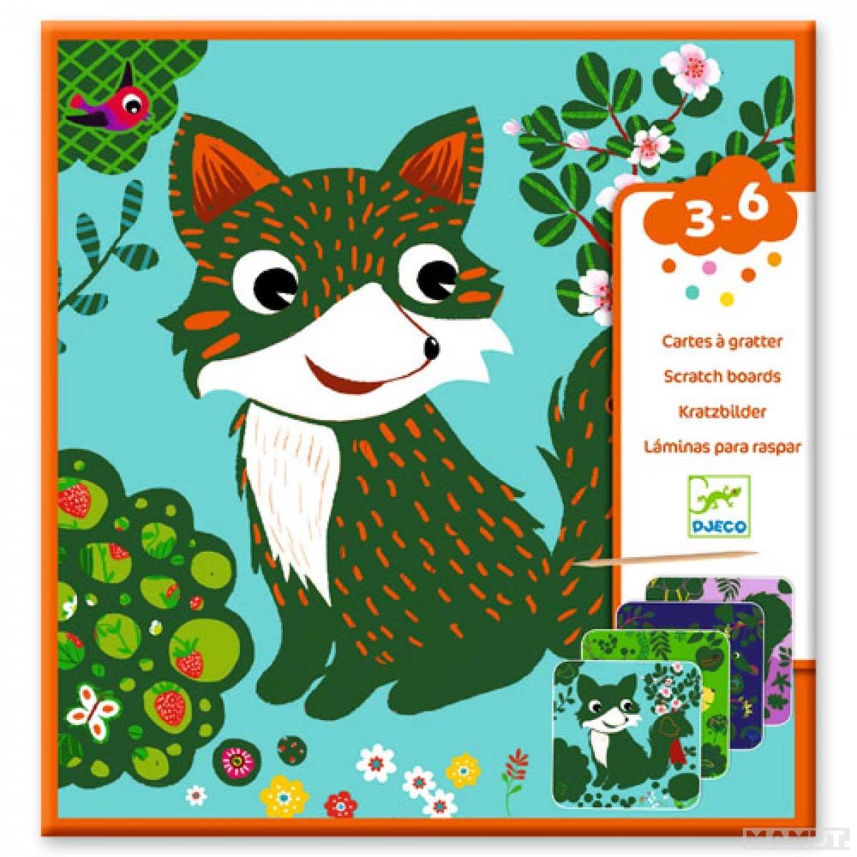 Kreativni Set CARTES A GRATTER COUNTRY CREATURES 