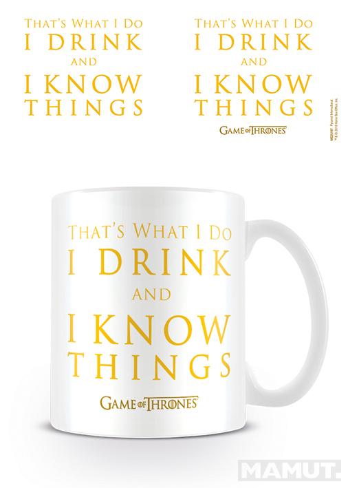 Šolja GAME OF THRONES I Drink And I Know Things 