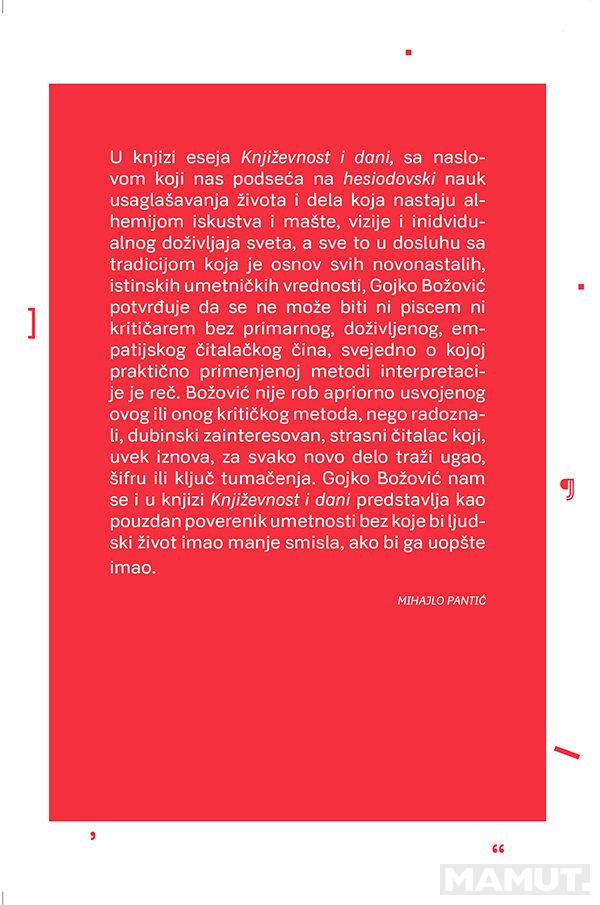KNJIŽEVNOST I DANI 