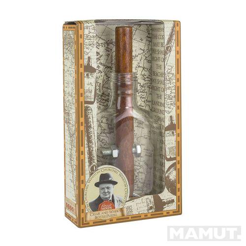 IQ puzzle CHURCHILL'S CIGAR AND WHISKY BOTTLE 