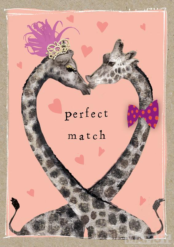 Svadbena Čestitka FANCY PANTS PERFEC MATCH GIRAFFE 