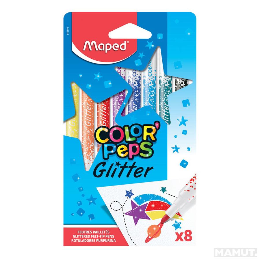 FLOMASTERI MAPED GLITTER 8 