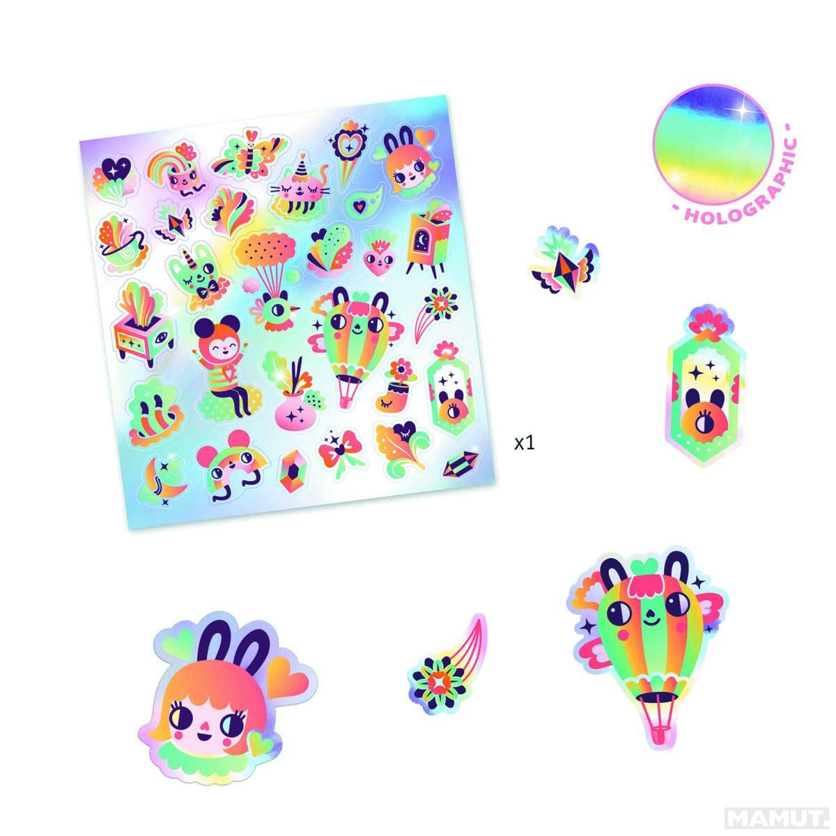 Kreativni Set STICKERS TEXTURES LOVELY RAINBOW 