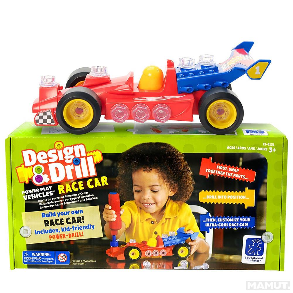 Igračka DESIGN DRILL POWER PLAY VEHICLES RACE CAR 