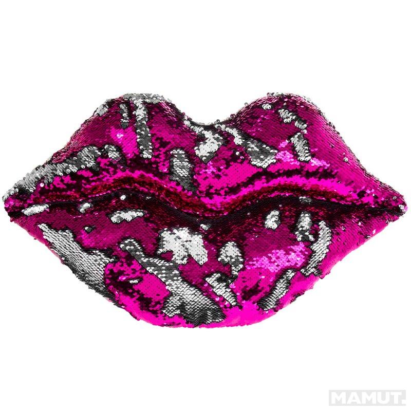 Jastuk LIPS SEQUIN Hot pink 