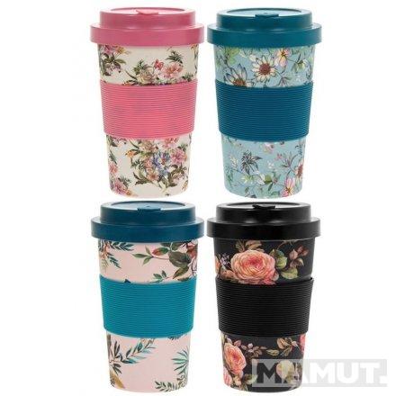 BAMBOO Šolja za putovanja FLORALS 4 vrste 