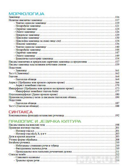 SRPSKI JEZIK ZA 6. RAZRED GRAMATIKA 