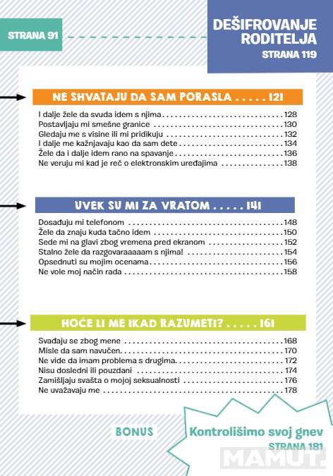 ILUSTROVANI KLJUČ ZA TINEJDŽERSKE KRIZE 