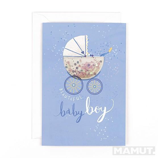 Čestitka za rođenje deteta : BIRTH OF BOY 