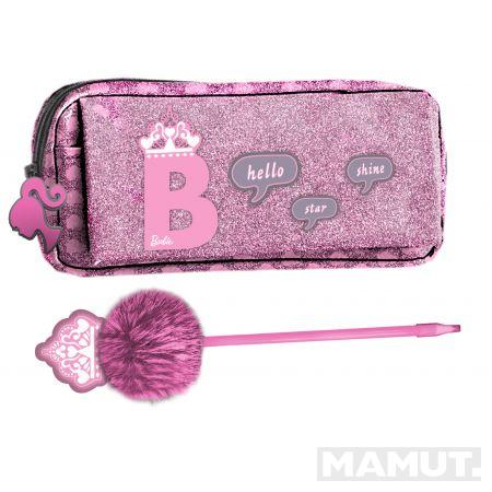 Školska Pernica PENCIL CASE PVC + POMPON PEN BARBIE 