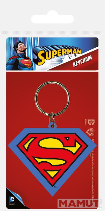 Privezak za Ključ SUPERMAN SHIELD RUBBER KEYCHAIN 