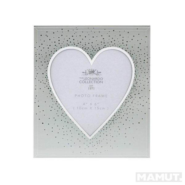 Ram za slike 10x15cm HEART & SILVER 