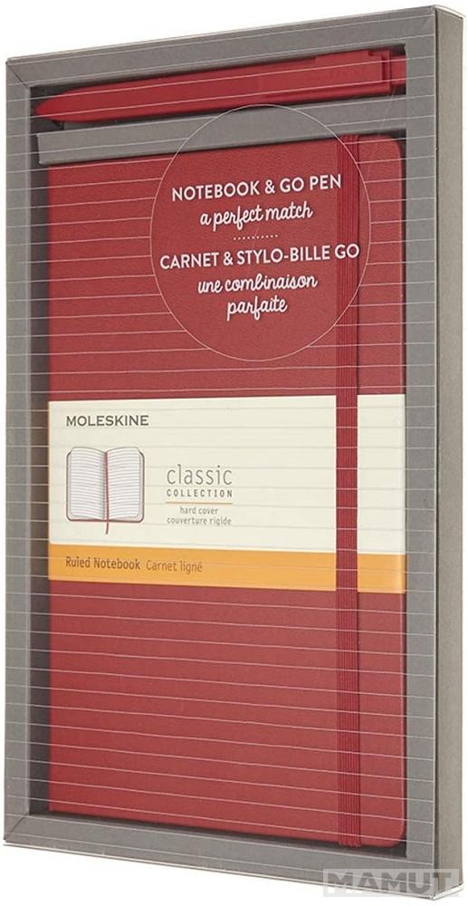 Notes A5 MOLESKINE poklon olovka, crvena 