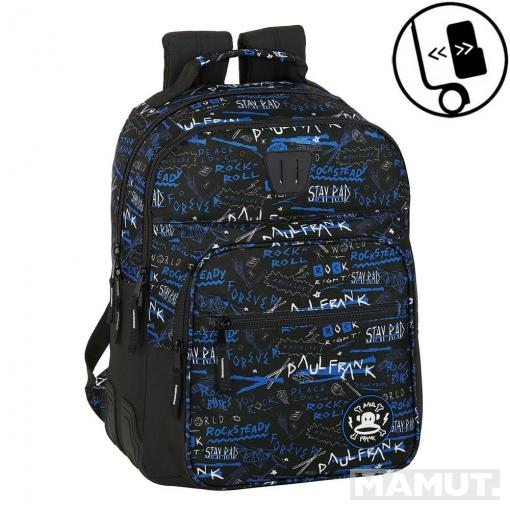 Školski Ranac DOUBLE BACKPACK REINFORCED PAUL FRANK ROCK N ROLL 