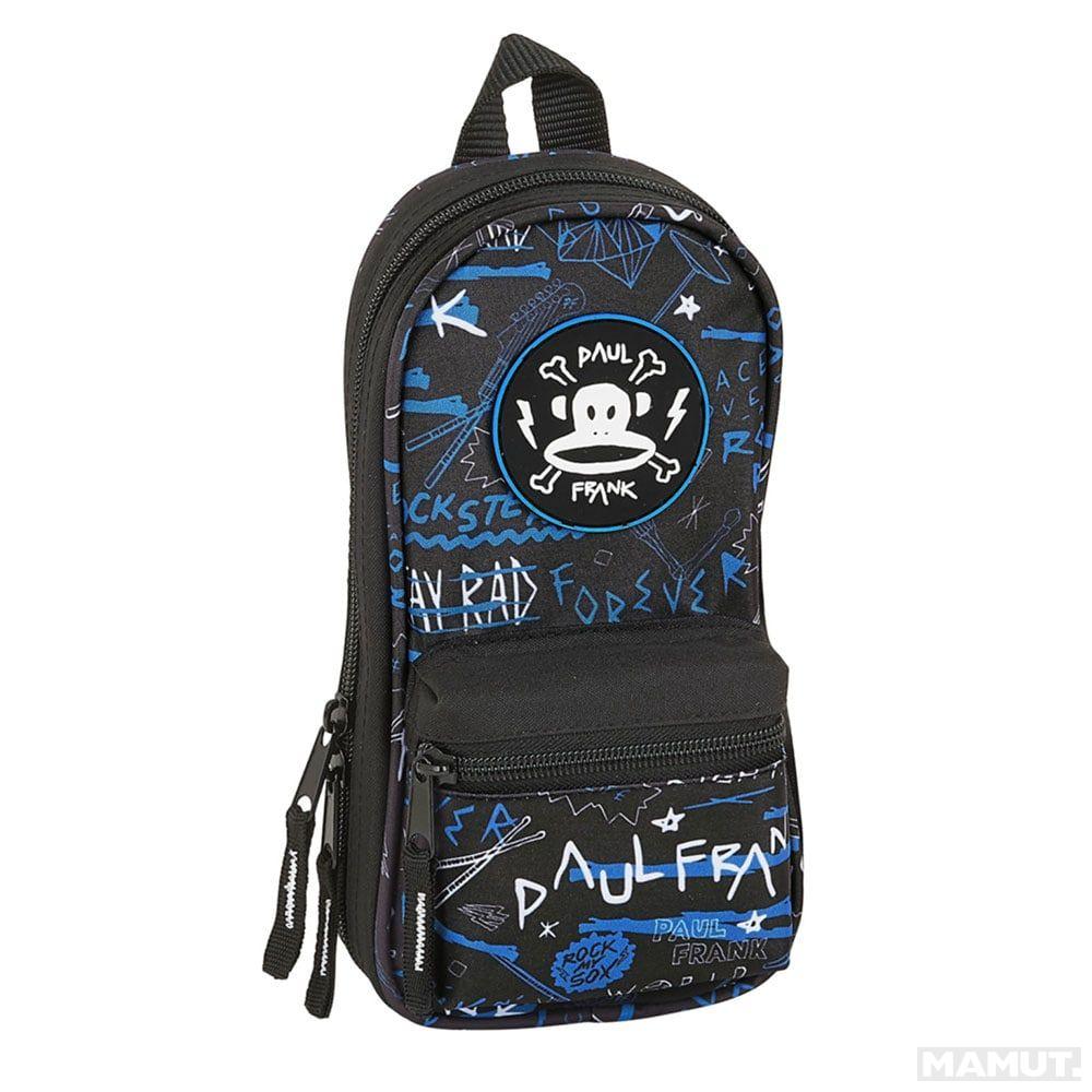 Torbica PENCIL CASE BACKPACK WITH 4 EMPTY  CASES PAUL FRANK ROCK N ROLL 
