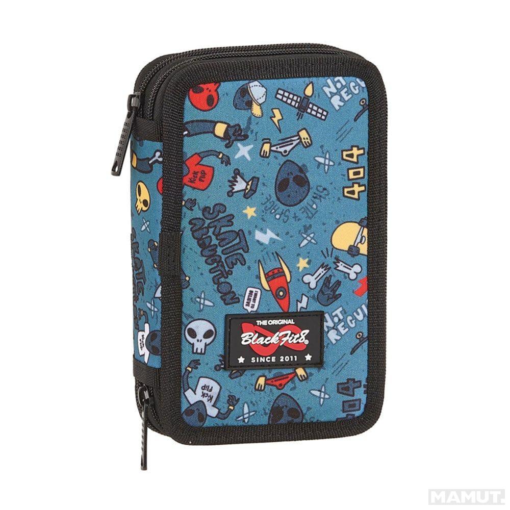 Školska Pernica SMALL DOUBLE FILLED PENCIL CASE 28 PCS ALIEN SKATE 