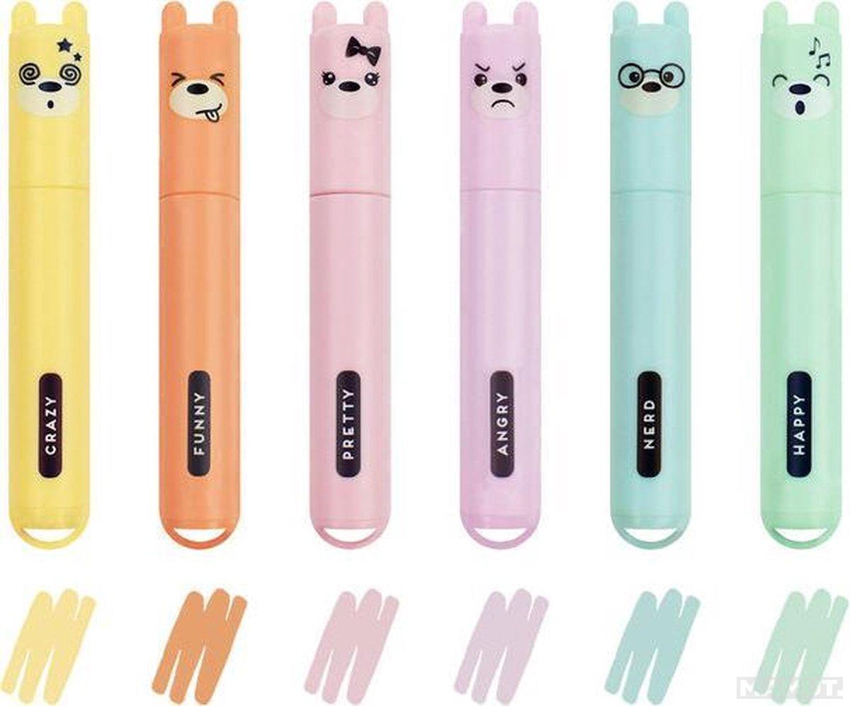 Set TEDDY S STYLE  MINI PASTEL HIGHLIGHTERS 